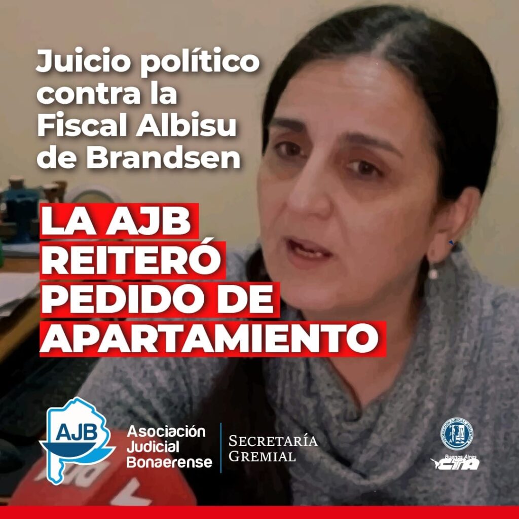 Nueva Solicitud De Apartamiento De La Fiscal Albisu Asociaci N