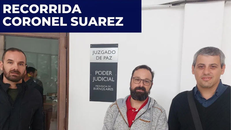 Recorrida por el Juzgado de Paz y la Ayudantía Fiscal de Coronel Suárez