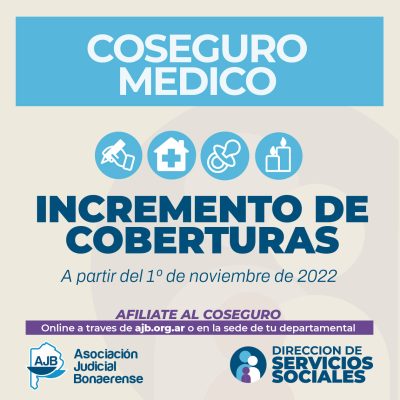 Coseguro Médico: segunda etapa de aumentos de coberturas