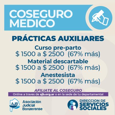 Coseguro Médico: segunda etapa de aumentos de coberturas