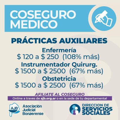 Coseguro Médico: segunda etapa de aumentos de coberturas